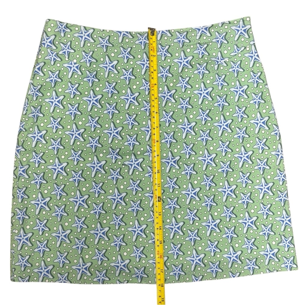 Vineyard Vines Starfish Print Pastel Cotton A-Line Mini Skirt Size 2 - Picture 3 of 16